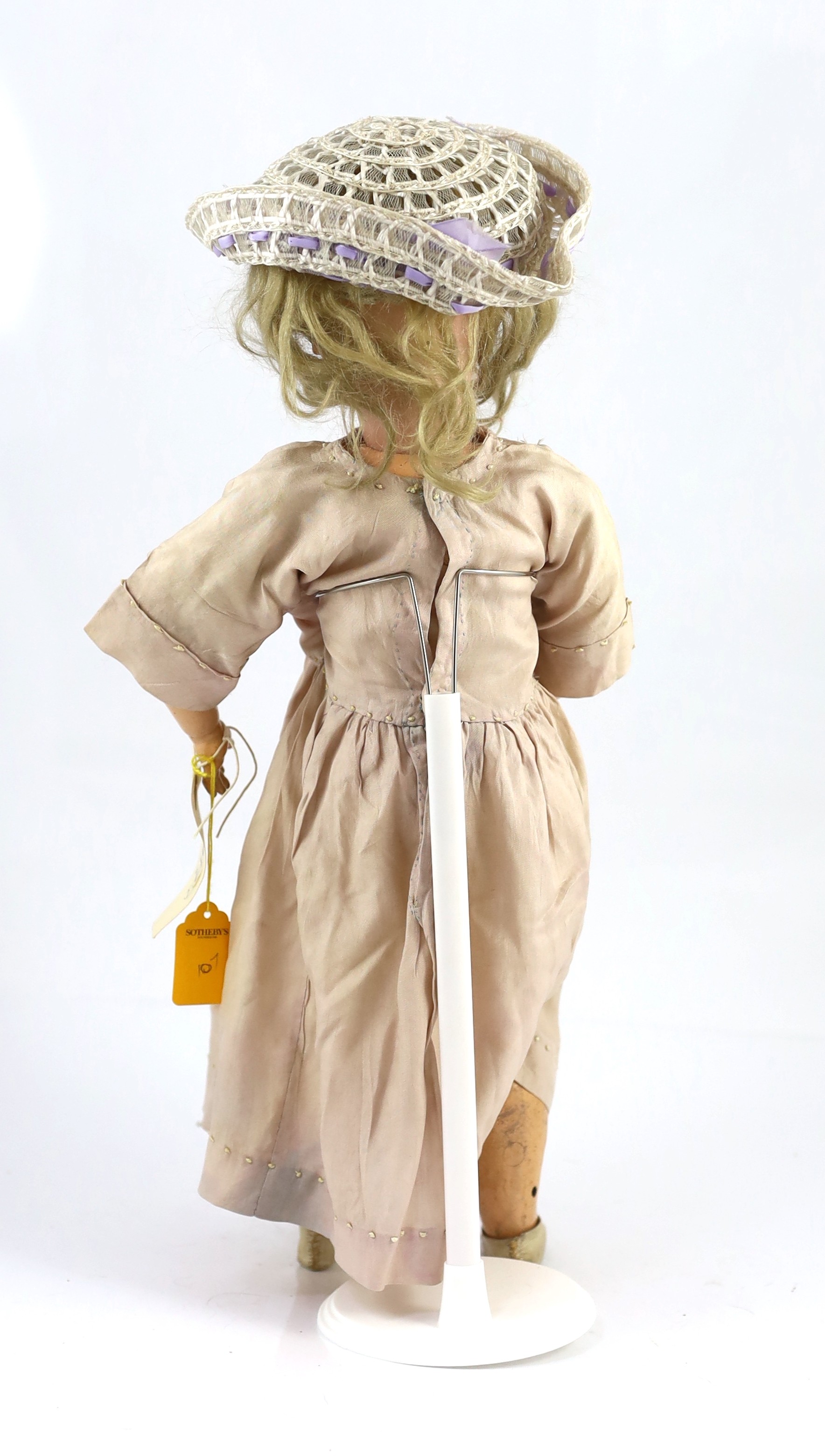 A C.M. Bergmann bisque doll, German, circa 1916, 17in.